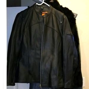 Heavy REAL LEATHER Riding jacket L